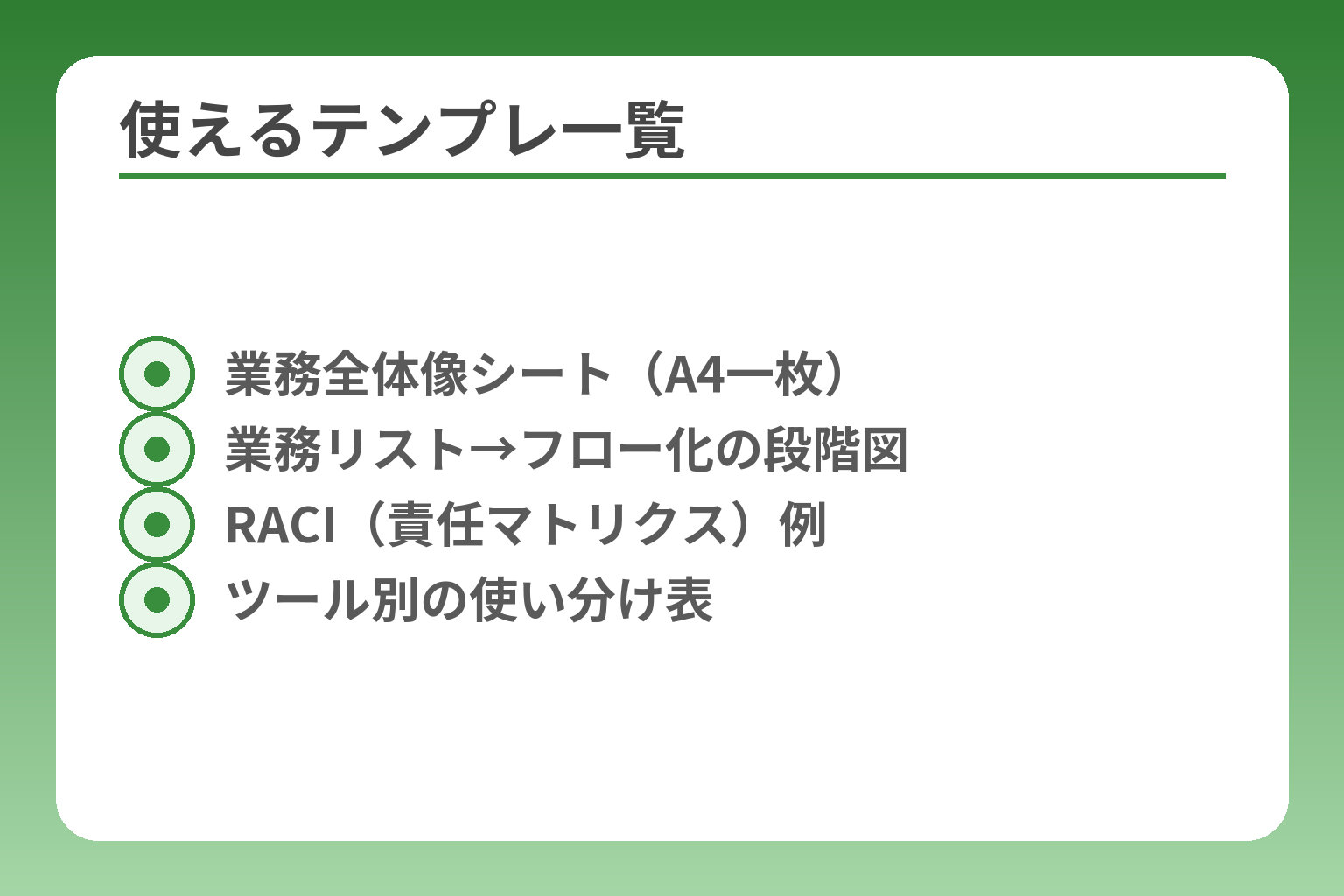 使えるテンプレ一覧